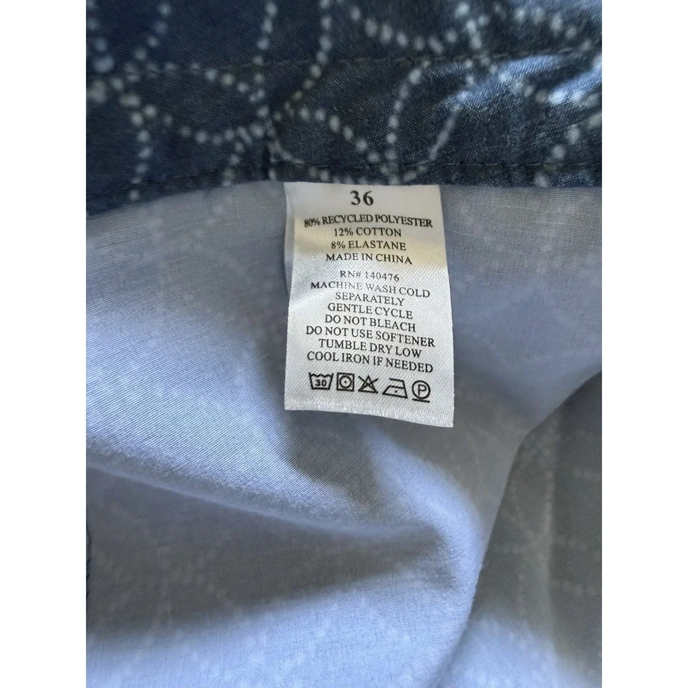Faherty Men's Swim Shorts Swim Trunks Blue Size 36